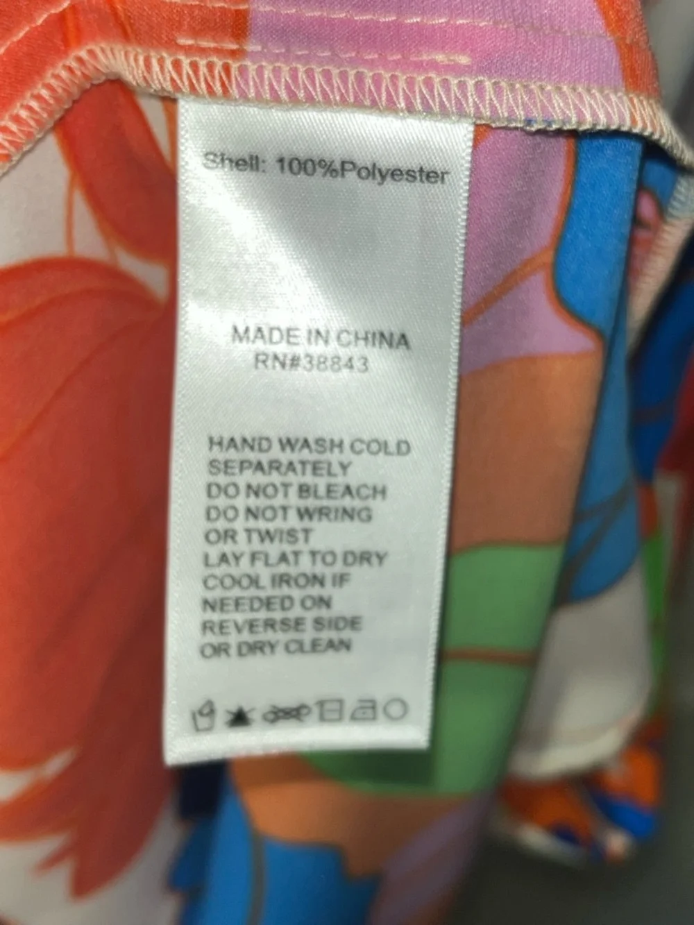 Sam Edelman Bold Floral Maxi Dress in Blue, Orange, Red, Pink, Green - Picture 5 of 5